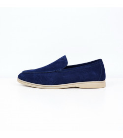 Loro Piana - Summer Walk Suede Loafers - Blue