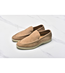 Loro Piana - Summer Walk Suede Loafers - Beige