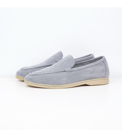 Loro Piana - Summer Walk Suede Loafers - Grey