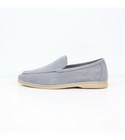 Loro Piana - Summer Walk Suede Loafers - Grey