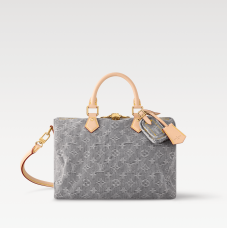 1V Speedy Soft 30 Monogram Denim
