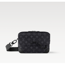 1V Steamer Messenger Monogram Eclipse