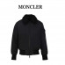 Moncler Black Maulevrier Reversible Teddy Aviator Jacket