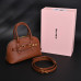 Miu Miu Aventure Leather Tote Bag