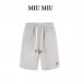 Miu Miu Grey Cotton Bermudas