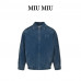 Miu Miu logo-appliqué Corduroy Bomber Jacket