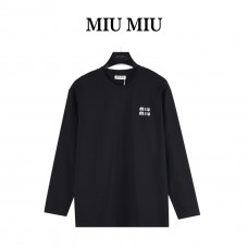 Miu Miu Long-sleeved T-shirt in cotton