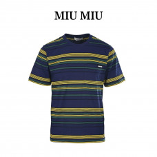 Miu Miu Striped Jersey Shirt