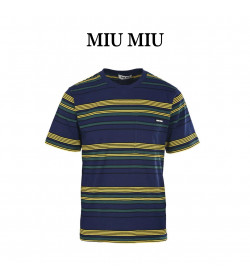 Miu Miu Striped Jersey Shirt