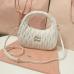 Miu Miu Wander Matelassé Nappa Leather Hobo Bag
