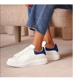 MQ Oversized Sneaker - White/Paris Blue