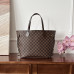 1V Damier Ebene Neverfull MM Tote Bag