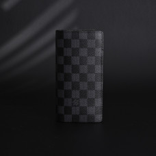 1V Brazza Wallet Damier Graphite Canvas