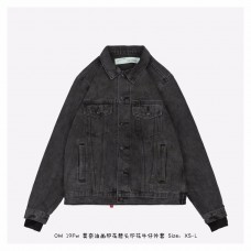 OFF-WHITE Print Denim Jersey Jacket