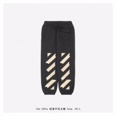 OFF-WHITE Tape Arrows Long Sweatpants Black/Beige