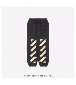 OFF-WHITE Tape Arrows Long Sweatpants Black/Beige