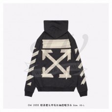 Off-White Tape Diag Arrows Hoodie Black/Beige