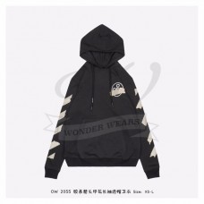 Off-White Tape Diag Arrows Hoodie Black/Beige