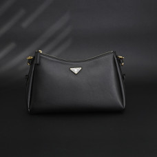 PRD Aimée Medium Black Leather Bag 