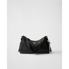 PRD Aimée Medium Black Leather Bag 