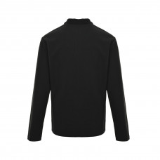 PRD Black Long-sleeved Piqué Polo shirt