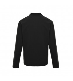 PRD Black Long-sleeved Piqué Polo shirt