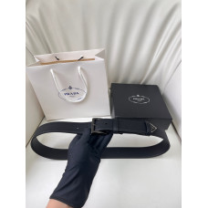 PRD Black Saffiano Leather Belt