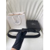 PRD Black Saffiano Leather Belt