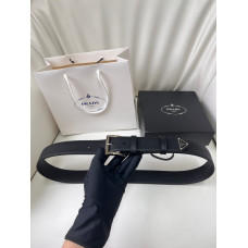 PRD Black Saffiano Leather Belt