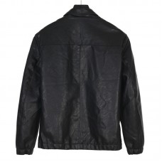 PRD Logo Plaque Leather Jacket