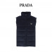 Buy PRD Logo-patch Padded Corduroy Gilet In Blau PRD Logo-patch Padded Corduroy Gilet In Blau