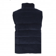 PRD Logo-patch Padded Corduroy Gilet In Blau