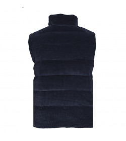 PRD Logo-patch Padded Corduroy Gilet In Blau