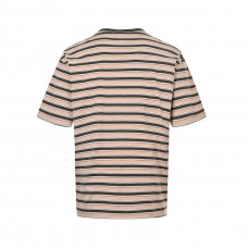 PRD Peach Striped Lisle Cotton T-shirt