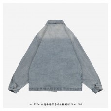 PRD Triangle Logo Washed Denim Shirt