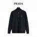 PRD Re-nylon Logo-badge Long-sleeve Cotton Polo Shirt