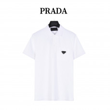 PRD Triangle-logo Cotton Polo Shirt