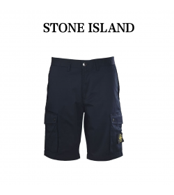 Stone Island Cargo Zip Pockets Bermuda Shorts