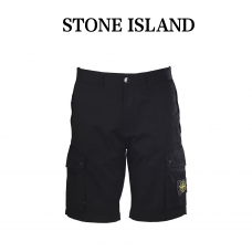 Stone Island Cargo Zip Pockets Bermuda Shorts