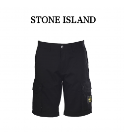 Stone Island Cargo Zip Pockets Bermuda Shorts