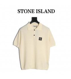 Stone Island fine-knit Polo Shirt