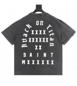 SAINT MXXXXXX Attack On Titan graphic-print T-shirt
