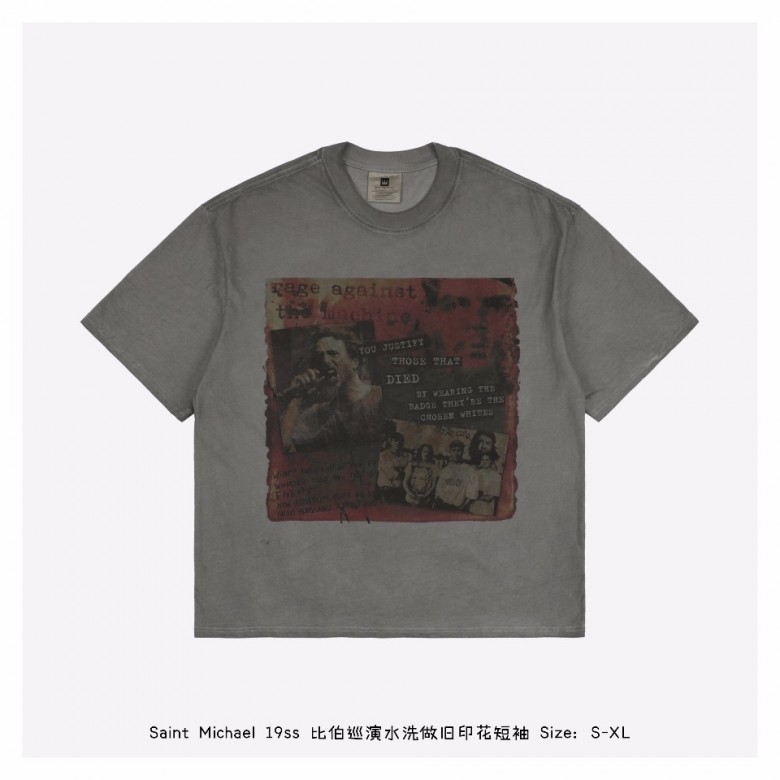 Saint Michael Bieber Print T-Shirt