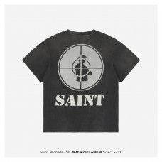 SAINT MXXXXXX + Cactus Plant Flea Market Public Enemy Distressed Printed Cotton-Jersey T-Shirt