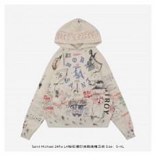 SAINT Michael - Printed Cotton Jersey Hoodie