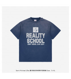 SAINT Mxxxxxx Reality School Blue Graphic T-shirt
