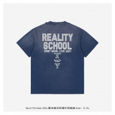 SAINT Mxxxxxx Reality School Blue Graphic T-shirt