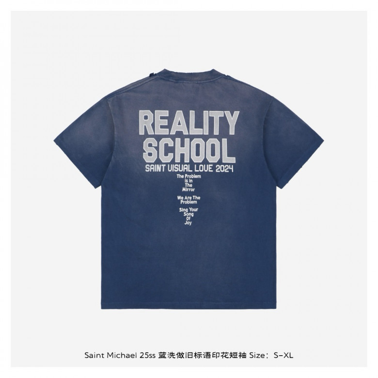トップス SAINT Mxxxxxx Tee Reality School Reality School SS Tee – Patron of the New