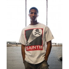 Saint Michael Skull Print T-shirt