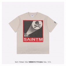 Saint Michael Skull Print T-shirt